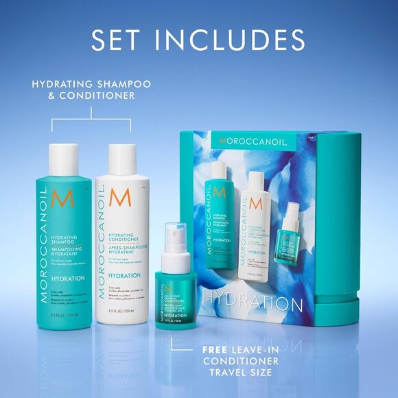 NWT - Moroccanoil Spring Hydration 4pk (250 ml, 50 mL) - Picture 2 of 4